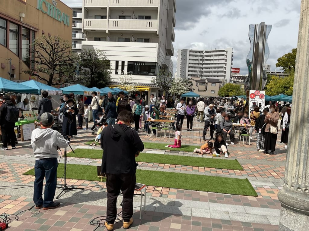 イタミ朝マルシェ ※第125回 イタミ朝マルシェの会場風景