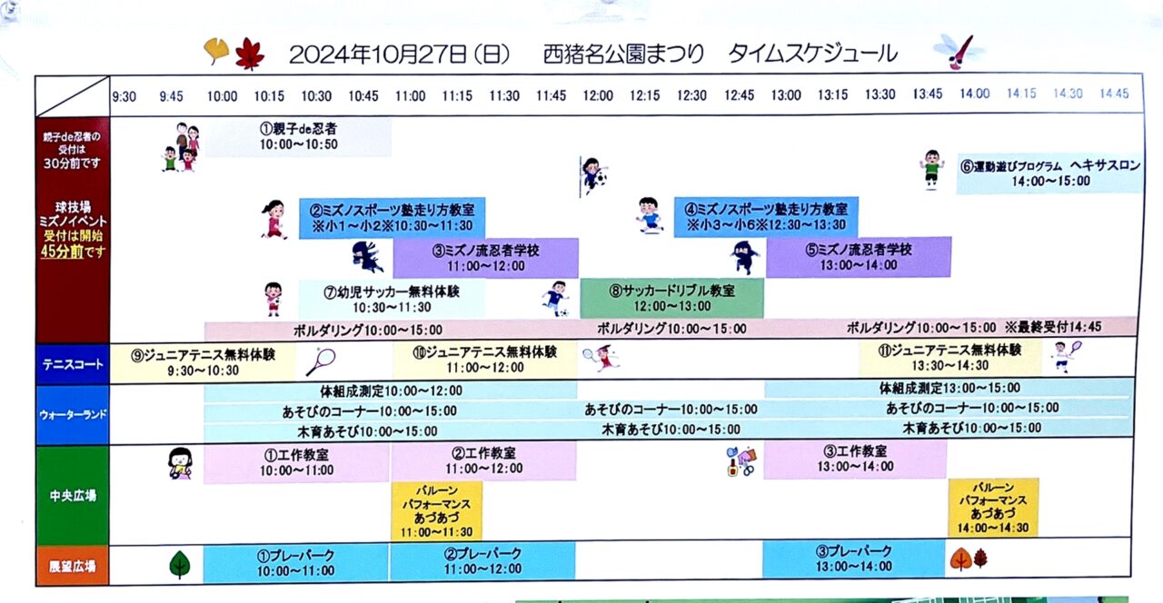 「2024年 西猪名公園まつり」ポスターより