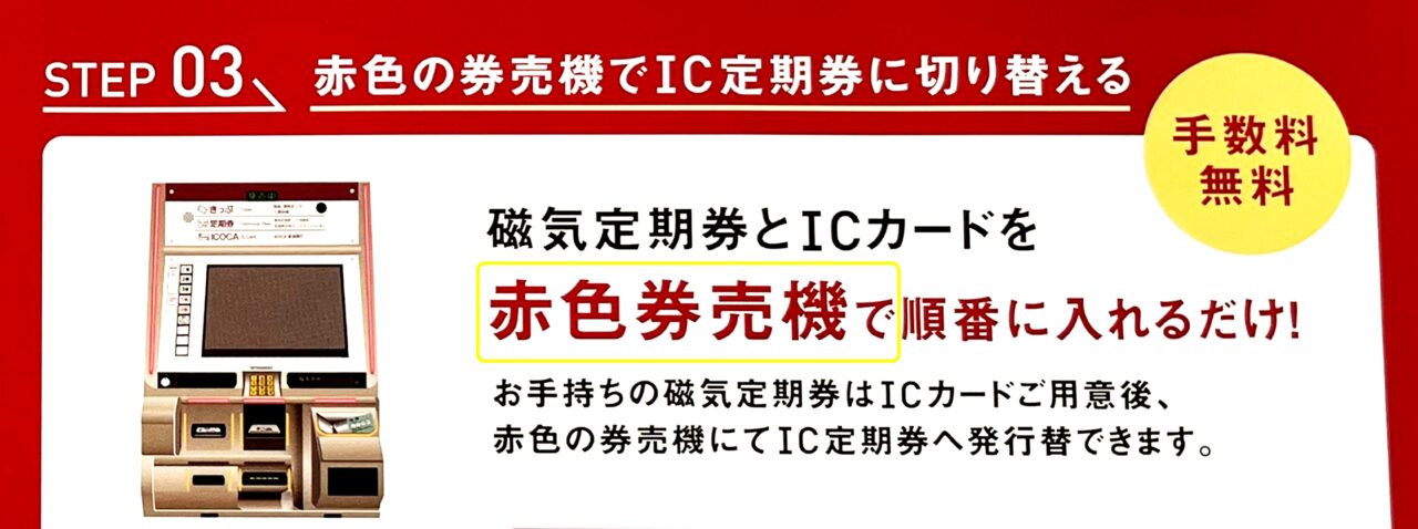 阪急電鉄磁気定期券の発行終了についての案内チラシより