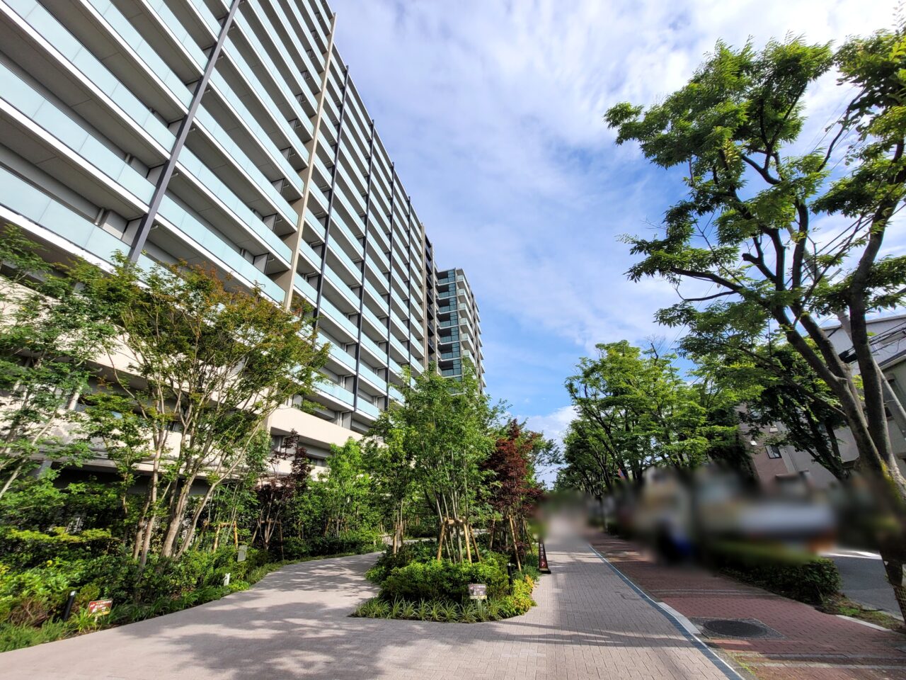 跡地にマンション
